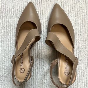 Bella Vita Women's Tan Slingback Heels, Size 9 - NWT